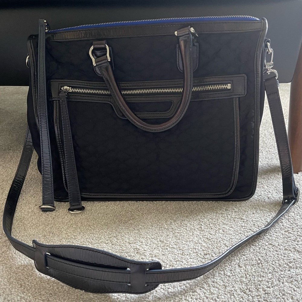 MZ Wallace Britt Current Bedford Black Quilted Tote Crossbody Bag, ORP $425